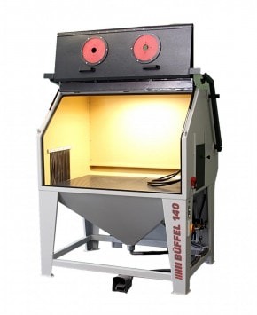 Büffel 140 | Injector sandblasting cabin | with integrated filter system